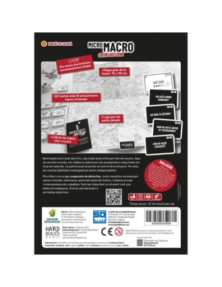 Micro Macro - Ciutat del Crim (Ed. Catalán) | SD GAMES