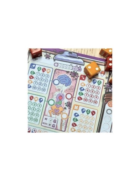 Virus! Roll & Write: juego táctico de dados y gestión de recursos