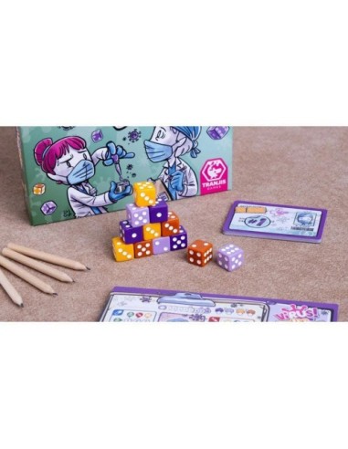 Virus! Roll & Write: juego táctico de dados y gestión de recursos