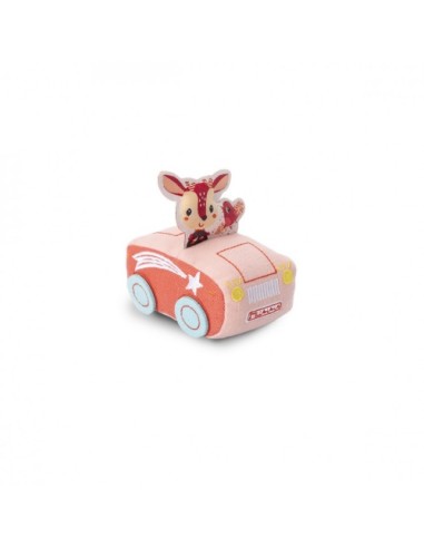 Cotxe de Peluix de Fricció Stella – Joguina Suau per a Nadons