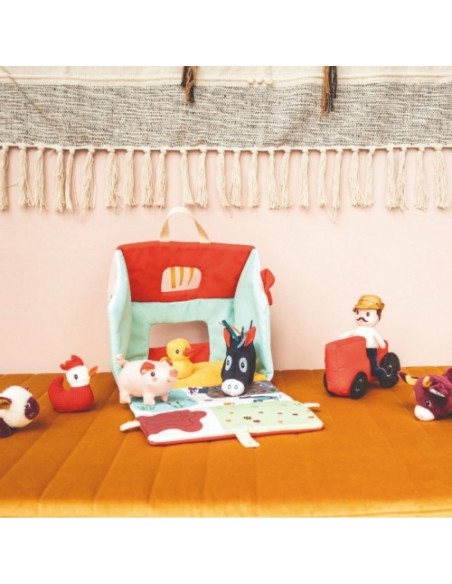 Mi Primera Granja Lilliputiens – Juguete de Tela con Animales