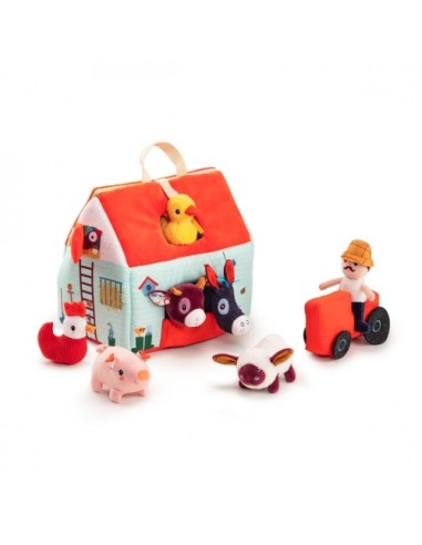 Mi Primera Granja Lilliputiens – Juguete de Tela con Animales