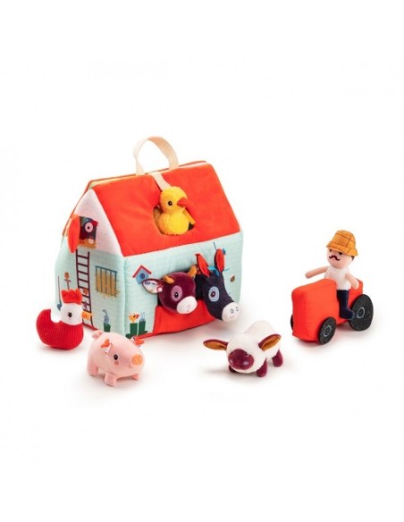 Mi Primera Granja Lilliputiens – Juguete de Tela con Animales