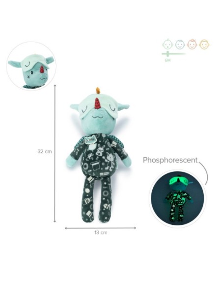Amigo de Noche Joe Lilliputiens – Peluche Luminoso para Dormir
