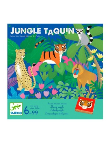 Jungle Taquin Djeco — Juego de destreza y lógica para dos jugadores