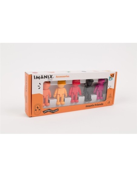 Imanix Friends 5 piezas | Figuras magnéticas compatibles Connetix