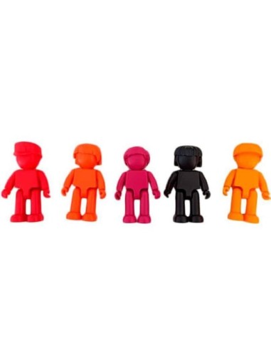 Imanix Friends 5 piezas | Figuras magnéticas compatibles Connetix