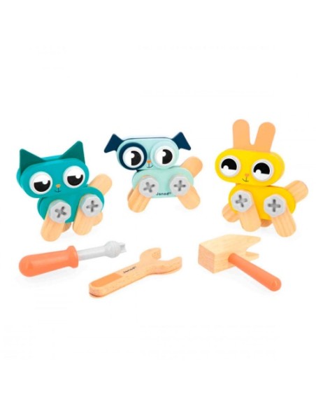 Brico Kids Animales Bricolaje | Set de construcción de Janod