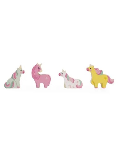 Casa de los Unicornios Janod | Juguete de madera con 4 unicornios