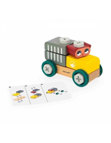 Brico Kids Cotxe Gat Janod | Cotxe de fusta per muntar