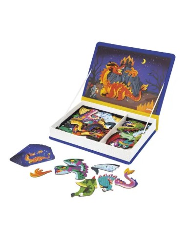 Magneti’book Dragons Janod: joc magnètic creatiu per a nens