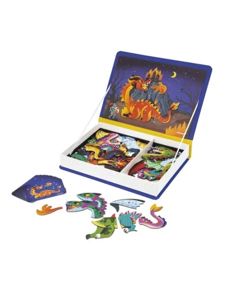 Magneti’book Dragones Janod: juego magnético creativo para niños