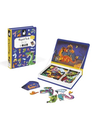 Magneti’book Dragons Janod: joc magnètic creatiu per a nens
