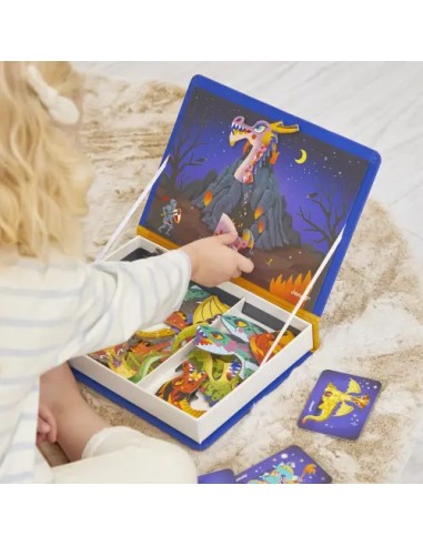 Magneti’book Dragones Janod: juego magnético creativo para niños