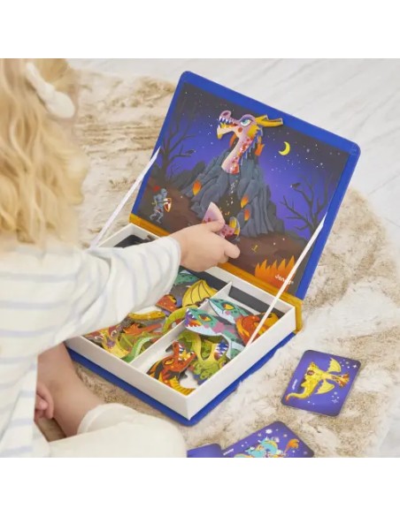 Magneti’book Dragons Janod: joc magnètic creatiu per a nens