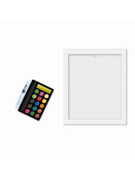 Kit de acuarelas infantiles con animales: 4 cuadros para pintar