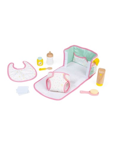 Set Cambiador Bebé Janod con accesorios FSC® para muñecos