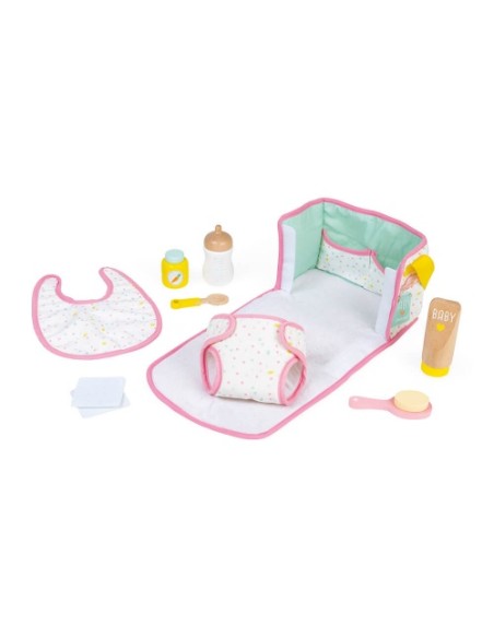 Set Cambiador Bebé Janod con accesorios FSC® para muñecos