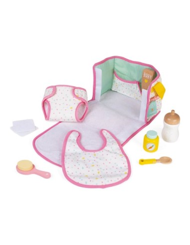 Set Cambiador Bebé Janod con accesorios FSC® para muñecos