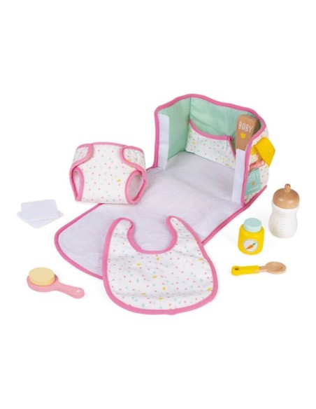 Set Cambiador Bebé Janod con accesorios FSC® para muñecos