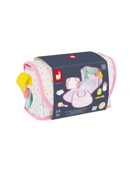 Set Cambiador Bebé Janod con accesorios FSC® para muñecos