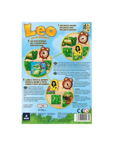Leo va al Barbero – Juego de Mesa Cooperativo Infantil | Devir