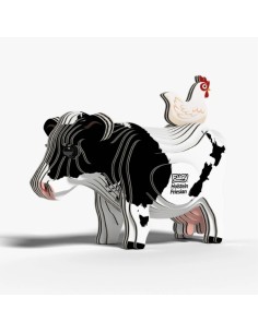 Kit Eugy Vaca Holstein | Modelismo 3D en Cartón Reciclado