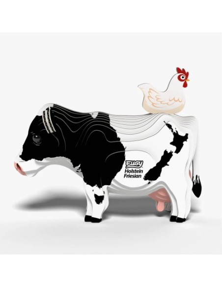 Kit Eugy Vaca Holstein | Modelismo 3D en Cartón Reciclado