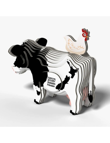 Kit Eugy Vaca Holstein | Modelismo 3D en Cartón Reciclado