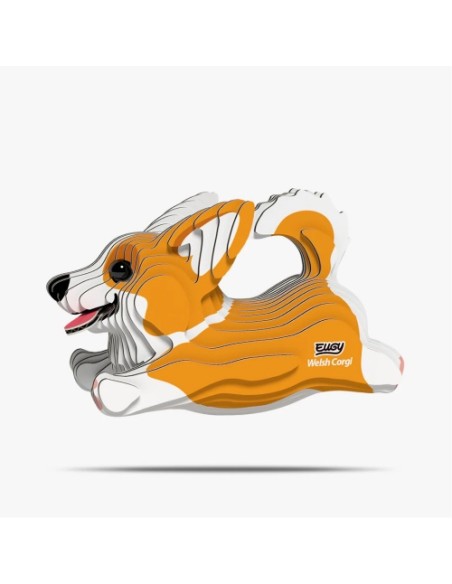 Kit Eugy Corgi Galés | Modelismo 3D en Cartón Reciclado