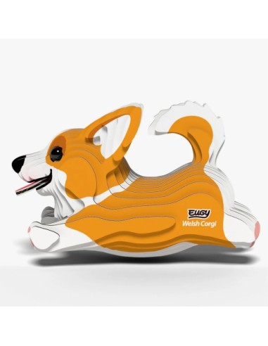 Kit Eugy Corgi Galés | Modelismo 3D en Cartón Reciclado