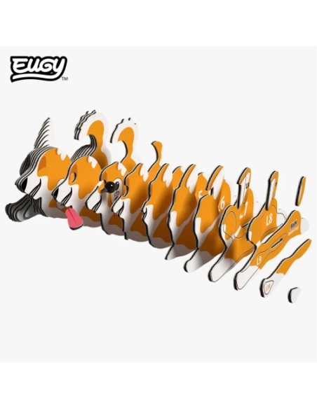 Kit Eugy Corgi Galés | Modelisme 3D en Cartró Reciclat