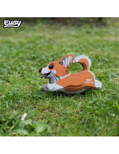 Kit Eugy Corgi Galés | Modelismo 3D en Cartón Reciclado