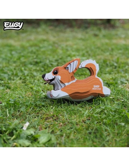 Kit Eugy Corgi Galés | Modelisme 3D en Cartró Reciclat
