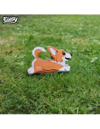 Kit Eugy Corgi Galés | Modelismo 3D en Cartón Reciclado