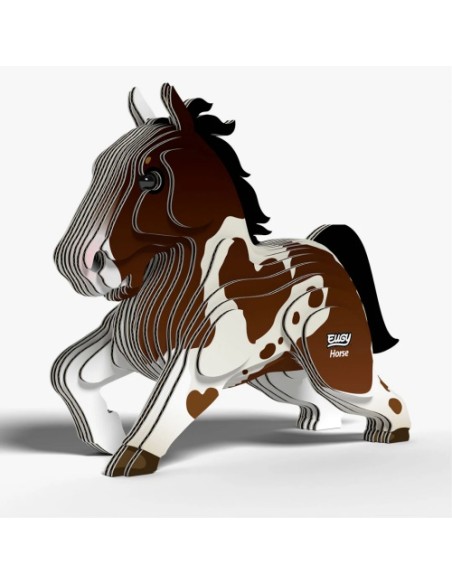 Kit Eugy Cavall | Modelisme 3D en Cartró Reciclat