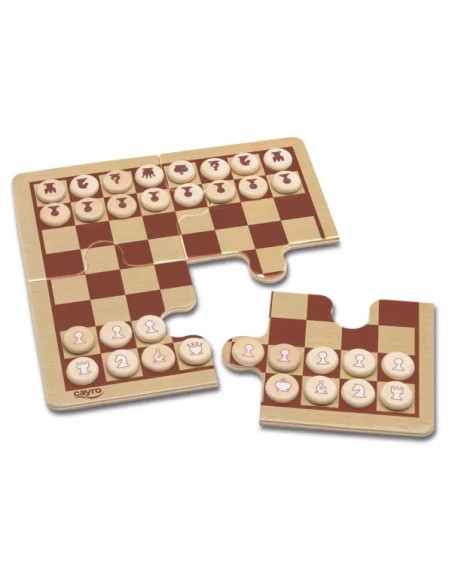 Ajedrez y Damas Edición de Viaje Cayro – Juego de Mesa Clásico