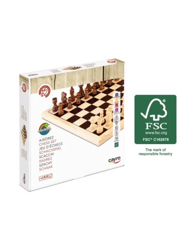 Ajedrez de Cayro en Madera – Juego de Estrategia Clásico