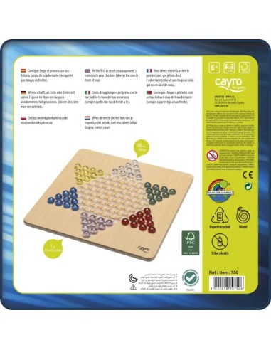 Damas Chinas de Cayro – Juego de Estrategia Clásico Familiar