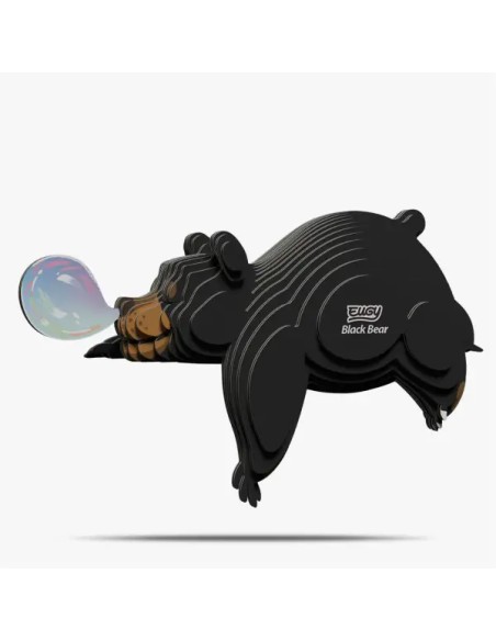 Kit Eugy Oso Negro | Modelismo 3D en Cartón Reciclado