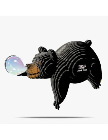 Kit Eugy Oso Negro | Modelismo 3D en Cartón Reciclado