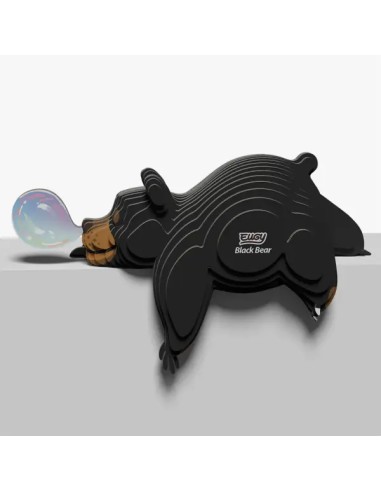 Kit Eugy Oso Negro | Modelismo 3D en Cartón Reciclado