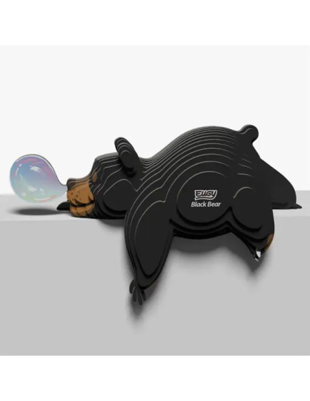 Kit Eugy Oso Negro | Modelismo 3D en Cartón Reciclado