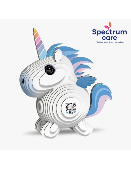 Puzzle 3D Eugy Unicornio Celeste | DODOLAND | Asijuego