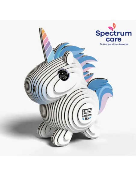 Puzzle 3D Eugy Unicornio Celeste | DODOLAND | Asijuego