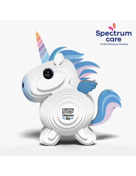 Puzle 3D Eugy Unicorni Celeste | DODOLAND | Asijuego