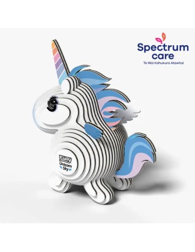 Puzzle 3D Eugy Unicornio Celeste | DODOLAND | Asijuego