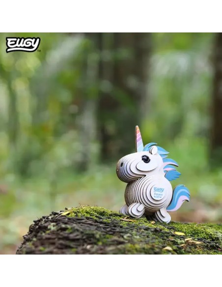 Puzzle 3D Eugy Unicornio Celeste | DODOLAND | Asijuego