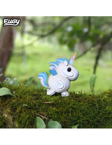 Puzzle 3D Eugy Unicornio Celeste | DODOLAND | Asijuego