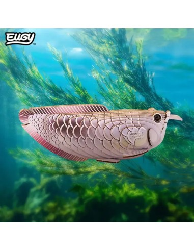 Kit Eugy Arowana Plateada | Modelismo 3D en Cartón Reciclado